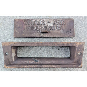 Cast Iron Stove Door Slot Furnace Water Pan Cover